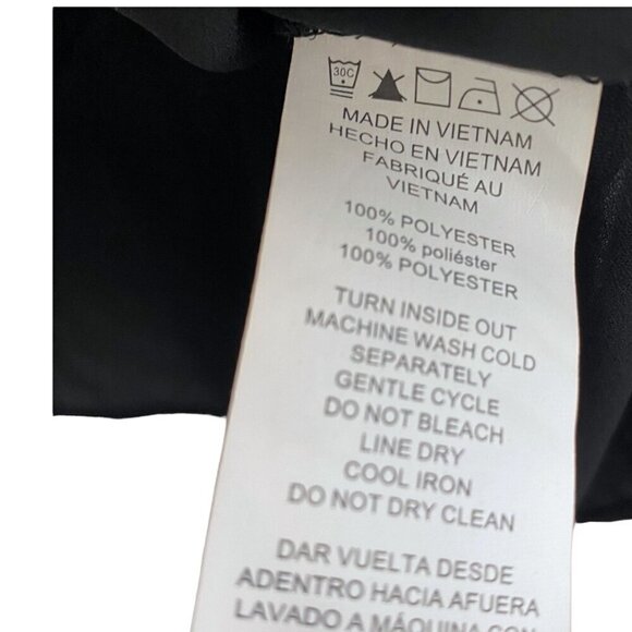 MICHAEL Michael Kors Womens Top Medium Black Blouse Logo Zip 3/4 Sleeve NWT - Picture 11 of 11